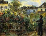 Monet Painting in his Garden